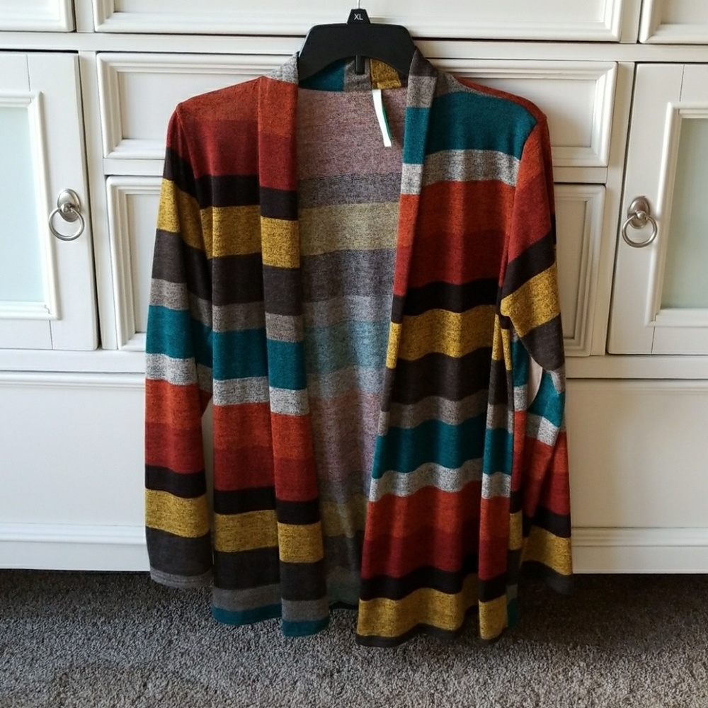 Cardigan with elbow patches